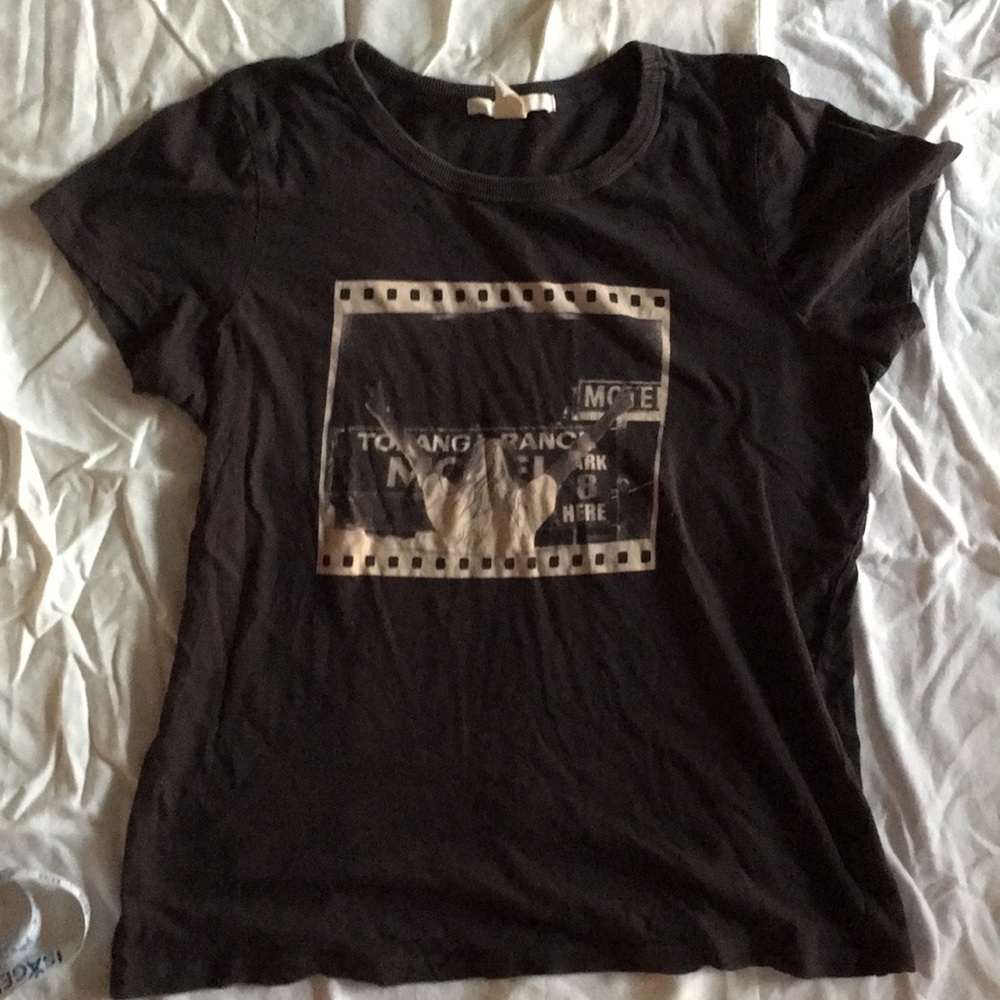 Black graphic tee